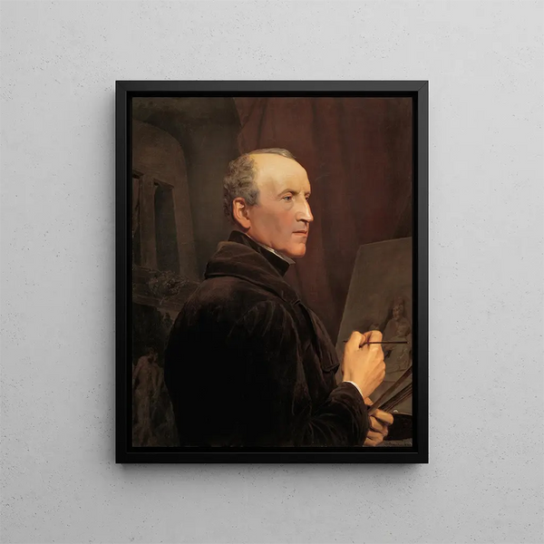 Ferdinand Georg Waldmller - Selbstportrt vor der Staffelei.webp