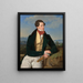 the actor Maximilian Korn in a landscape - Ferdinand Georg Waldmüller — framed artwork on a wall