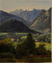 The Dachstein seen from Sophienplatz - Ferdinand Georg Waldmüller — artwork view