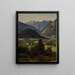 The Dachstein seen from Sophienplatz - Ferdinand Georg Waldmüller — framed artwork on a wall
