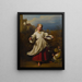 The Flower Seller - Ferdinand Georg Waldmüller — framed artwork on a wall