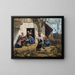 Los encontrados - Ferdinand Georg Waldmüller — cuadro enmarcado en la pared
