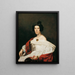 L La esposa del funcionario de la corte Josef von Stadler - Ferdinand Georg Waldmüller — cuadro enmarcado en la pared
