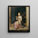 L'Enrouleur de couronnes - Ferdinand Georg Waldmüller — framed artwork on a wall