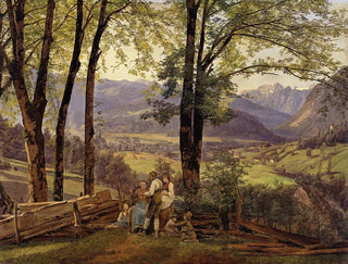 Vista de Ischl - Ferdinand Georg Waldmüller — vista de la obra