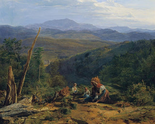 Ferdinand Georg Waldmller - Wienerwaldlandschaft mit Schloss Wildegg.webp