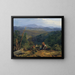 Paisaje del bosque vienés con el castillo de Wildegg - Ferdinand Georg Waldmüller — cuadro enmarcado en la pared