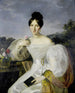 Dama con vestido blanco - Atelier de Ferdinand Georg Waldmüller — vista de la obra