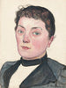 Retrato de una joven bernesa desconocida - Ferdinand Hodler — vista de la obra