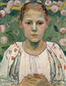Retrato de Käthe von Bach en el jardín - Ferdinand Hodler — vista de la obra