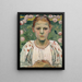Retrato de Käthe von Bach en el jardín - Ferdinand Hodler — cuadro enmarcado en la pared