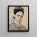Retrato de Marie Elise Bernhard Hodler - Ferdinand Hodler — cuadro enmarcado en la pared