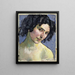 Retrato del modelo Giulia Leonardi - Ferdinand Hodler — cuadro enmarcado en la pared