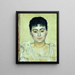 Portrait painting of Madame de R - Ferdinand Hodler — framed artwork on a wall