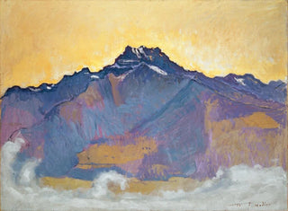 Las Dientes del Midi vistas desde Chesires - Ferdinand Hodler — vista de la obra