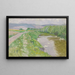 Paisaje con un río - Ferdinand Katona — cuadro enmarcado en la pared