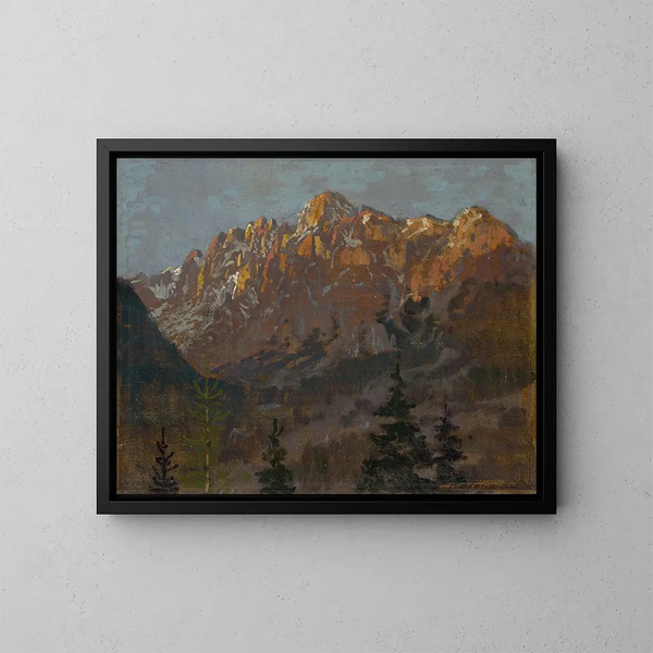 Motivo de los Tatras - Ferdinand Katona — cuadro enmarcado en la pared