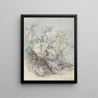 Ferdinand Keller - Blattgewchs im Urwald.webp