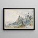 Vista hacia las montañas de los órganos - Ferdinand Keller — cuadro enmarcado en la pared
