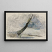 Landscape painting by the lake - Ferdinand Keller — framed artwork on a wall