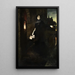 Escena romántica - Ferdinand Keller — cuadro enmarcado en la pared