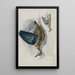 Deux études d'un oiseau - Ferdinand Keller — framed artwork on a wall