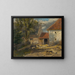 Cour de la ferme - Ferdinand Khnopff — framed artwork on a wall