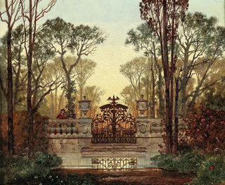 En los jardines del castillo - Ferdinand Knab — vista de la obra