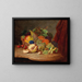 Nature morte avec panier de fruits et abeille - Ferdinand Kuss — framed artwork on a wall