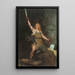 Siegfried at the forge - Ferdinand Leeke — framed artwork on a wall