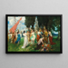 El festival de primavera de Flora frente a la Acrópolis - Ferdinand Leeke — cuadro enmarcado en la pared