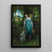Nymphe des bois et berger - Ferdinand Leeke — cuadro enmarcado en la pared
