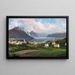 Vue de Gmunden sur le lac Traunsee - Ferdinand Lepié — framed artwork on a wall