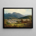 Vista de Ischl y la Kaiservilla - Ferdinand Lepié — cuadro enmarcado en la pared