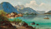 View of Weissenbach am Attersee - Ferdinand Lepié — artwork view