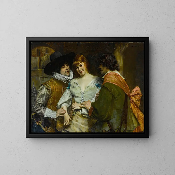 Un choix - Ferdinand Roybet — cuadro enmarcado en la pared