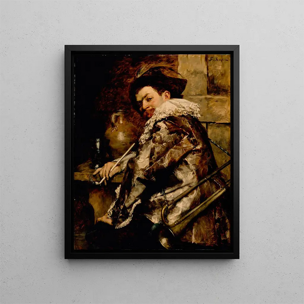La guardia noble - Ferdinand Roybet — cuadro enmarcado en la pared
