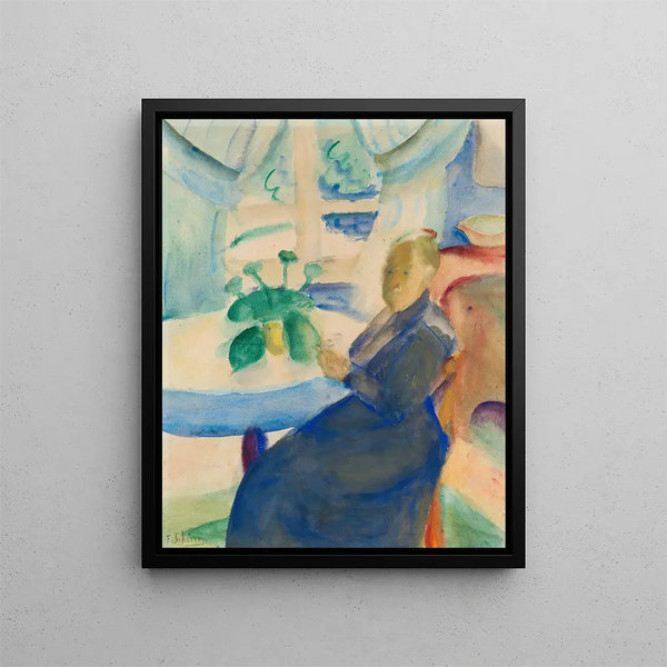 Ferdinand Schirren - Femme dans un intrieur.webp