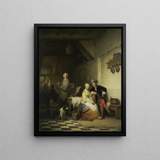 Ferdinand de Braekeleer - Interior of an Inn with Figures in SeventeenthCentury Costume.webp