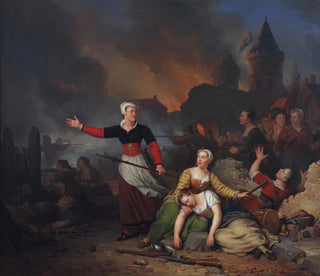 Kenau Simonsdr Hasselaar during the Siege of Haarlem - Ferdinand de Braekeleer — artwork view