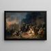La Furie española en Amberes - Ferdinand de Braekeleer — cuadro enmarcado en la pared
