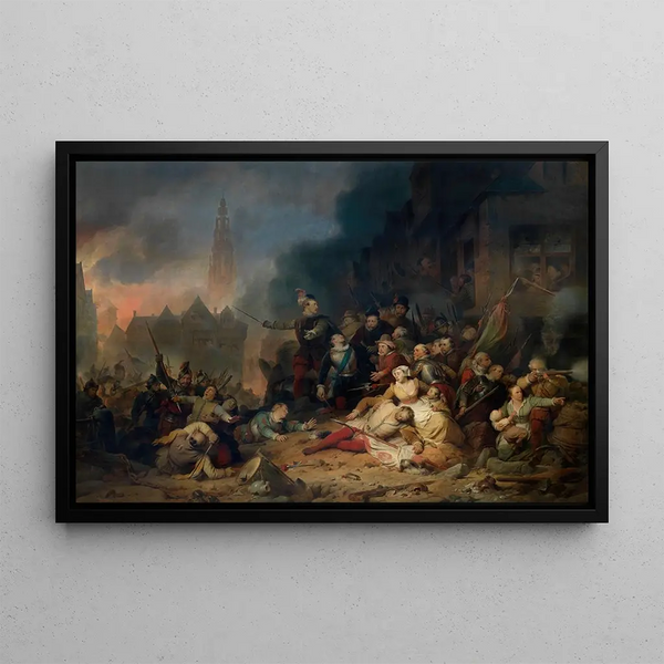Ferdinand de Braekeleer - The Spanish Fury in Antwerp.webp