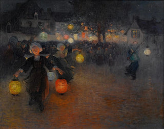 Fiesta en Pont-Aven - Ferdinand du Puigaudeau — vista de la obra