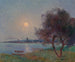 The river under moonlight - Ferdinand du Puigaudeau — artwork view