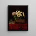 Nature morte sur la table de travail d'une dame - Ferdinand von Wright — framed artwork on a wall