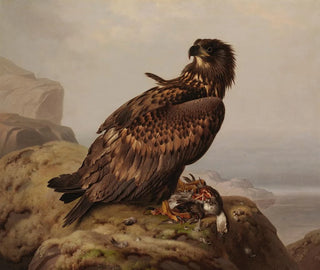 Ferdinand von Wright - WhiteTailed Eagle With Its Prey.webp