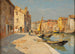 Canal en Venecia - Ferdinando Silvani — vista de la obra