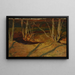 Autumn Landscape Painting at Sunset - Ferdynand Ruszczyc — framed artwork on a wall