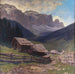 de la finca de montaña en el valle de Grdner - Karl Ludwig Prinz — presentado en un interior