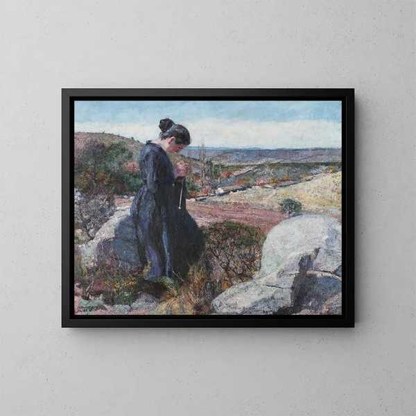 Al sol - Fernando Fader — cuadro enmarcado en la pared